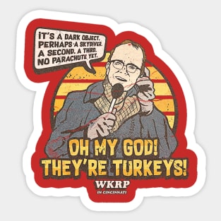 WKRP OH MY GOD VINTAGE retro Sticker